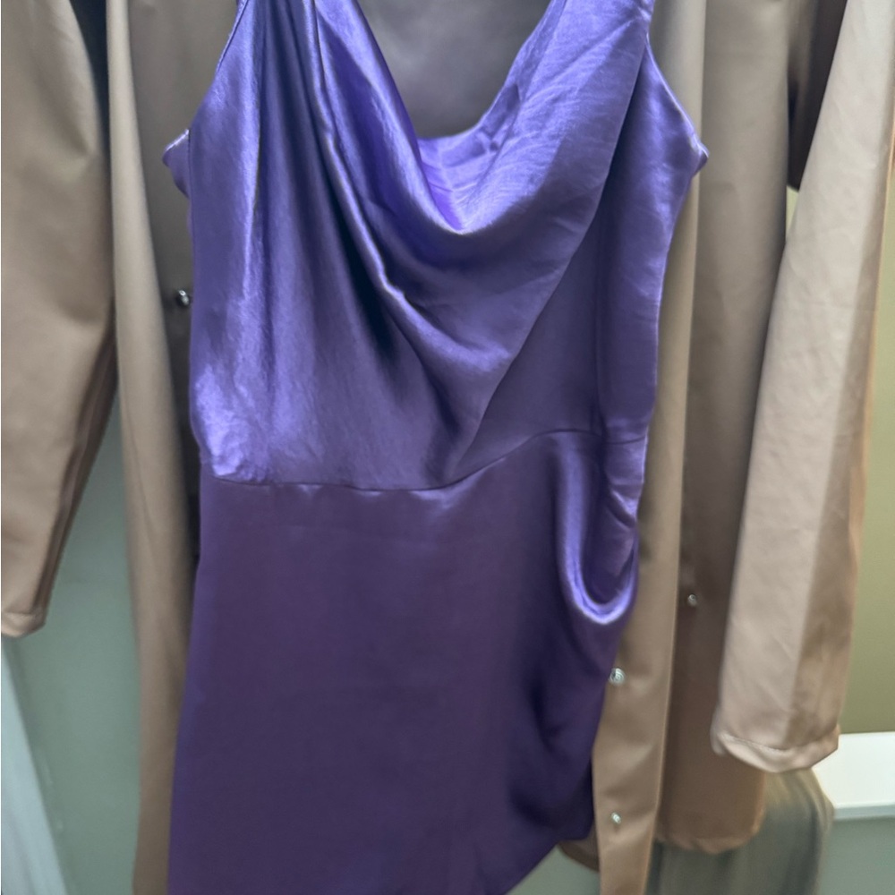 Lulus Purple Satin dress/romper